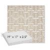 Picture of Key Figure Mineral | Sunbrella® 19" x 17" x 3" Outdoor Dining Cushion