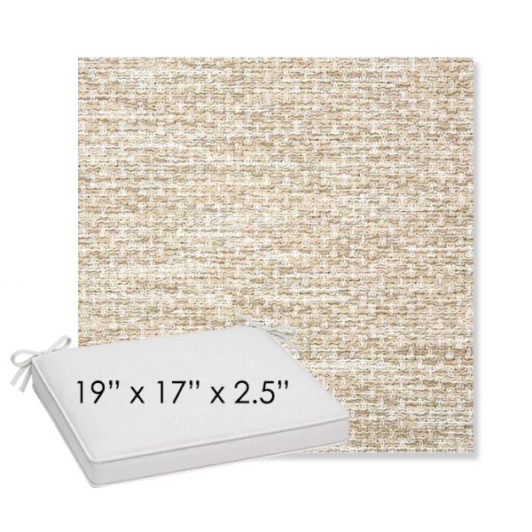 Picture of Litchfield Sand | Sunbrella® 19" x 17" x 3" Outdoor Dining Cushion