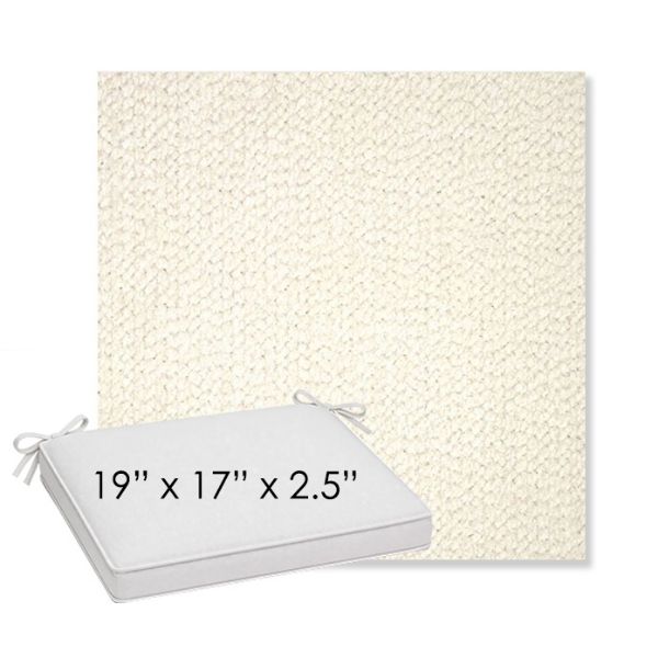 Picture of Margo Snow | Sunbrella® 19" x 17" x 3" Outdoor Dining Cushion