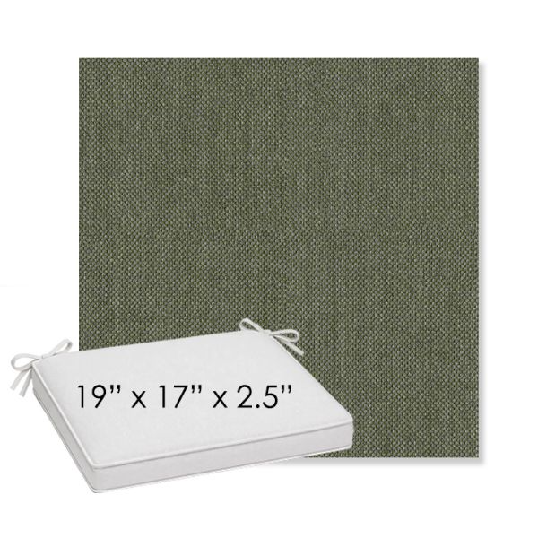 Picture of Natte Bamboo | Sunbrella® 19" x 17" x 3" Outdoor Dining Cushion
