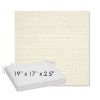 Picture of Piazza Parchment | Sunbrella® 19" x 17" x 3" Outdoor Dining Cushion