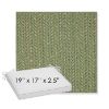 Picture of Posh Shamrock | Sunbrella® 19" x 17" x 3" Outdoor Dining Cushion