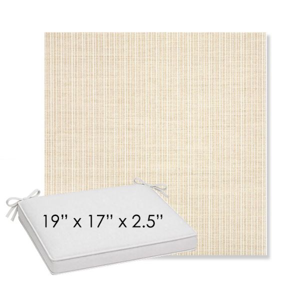 Picture of Proven Flax | Sunbrella® 19" x 17" x 3" Outdoor Dining Cushion