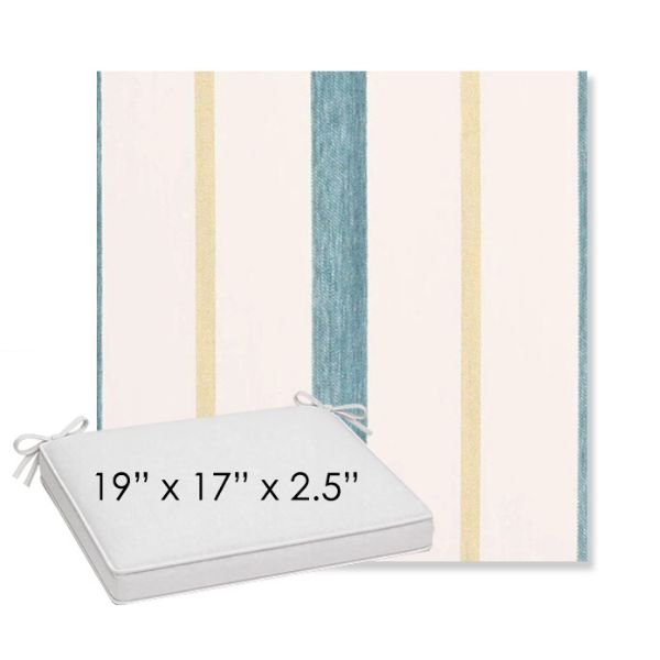 Picture of Revival Lake | Sunbrella® 19" x 17" x 3" Outdoor Dining Cushion