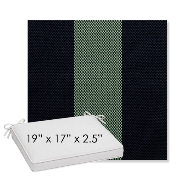 Picture of Rothko Mint Julep | Sunbrella® 19" x 17" x 3" Outdoor Dining Cushion