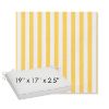Picture of Sail Away Sunflower | Sunbrella® 19" x 17" x 3" Outdoor Dining Cushion