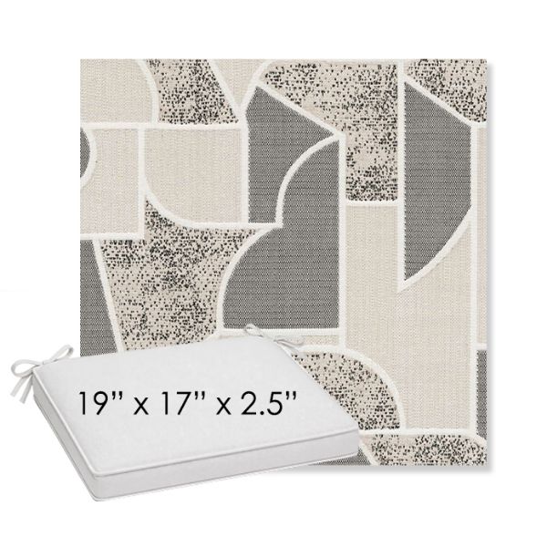 Picture of Territory Tin | Sunbrella® 19" x 17" x 3" Outdoor Dining Cushion