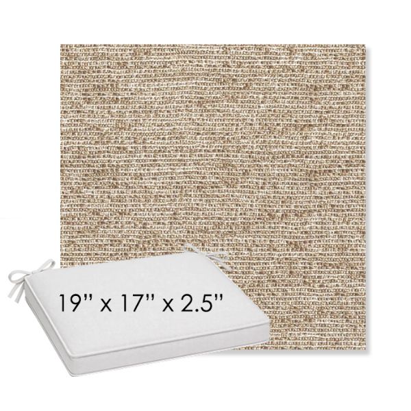Picture of Tundra Rye | Sunbrella® 19" x 17" x 3" Outdoor Dining Cushion