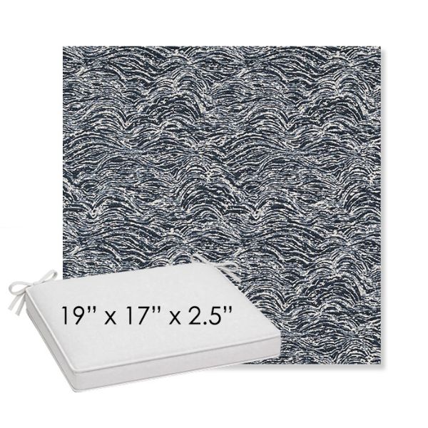 Picture of Undercurrent Tide | Sunbrella® 19" x 17" x 3" Outdoor Dining Cushion