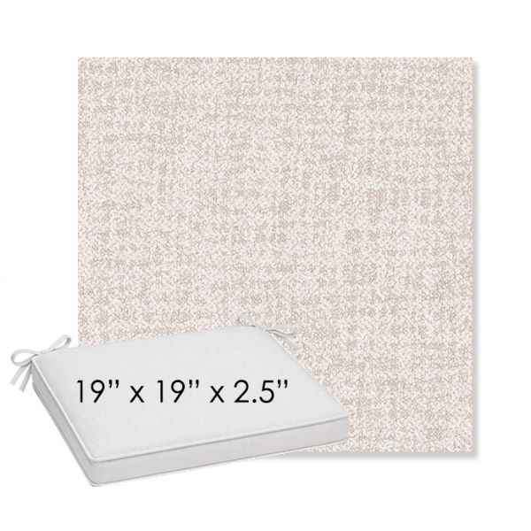 Picture of Abstraction Dune | Sunbrella® 19" x 19" x 3" Outdoor Dining Cushion