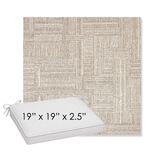 Picture of Boro Walnut | Sunbrella® 19" x 19" x 3" Outdoor Dining Cushion