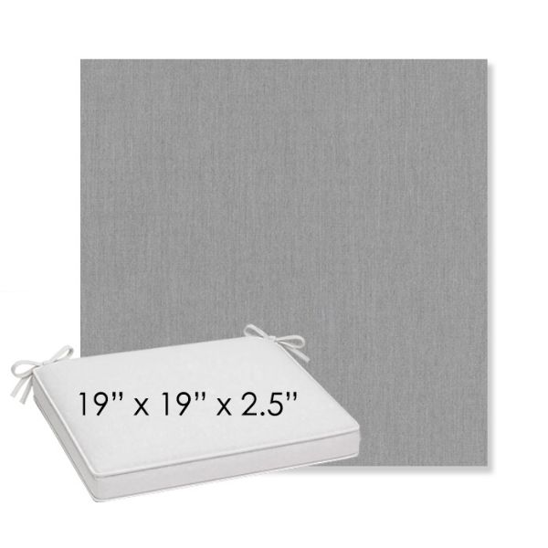 Picture of Canvas Lead Chine | Sunbrella® 19" x 19" x 3" Outdoor Dining Cushion