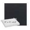 Picture of Canvas Raven Black | Sunbrella® 19" x 19" x 3" Outdoor Dining Cushion