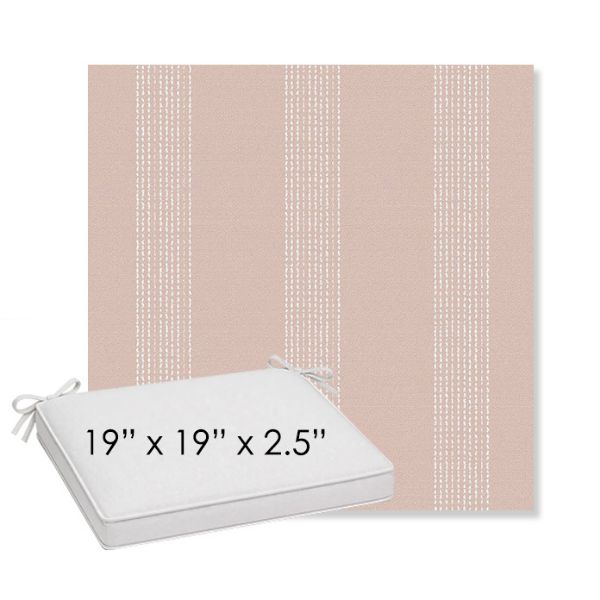 Picture of Caper Blush | Sunbrella® 19" x 19" x 3" Outdoor Dining Cushion