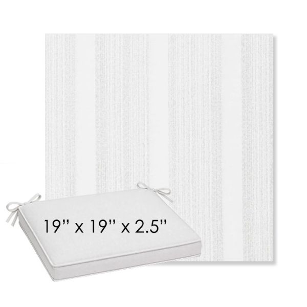 Picture of Compose Linen | Sunbrella® 19" x 19" x 3" Outdoor Dining Cushion