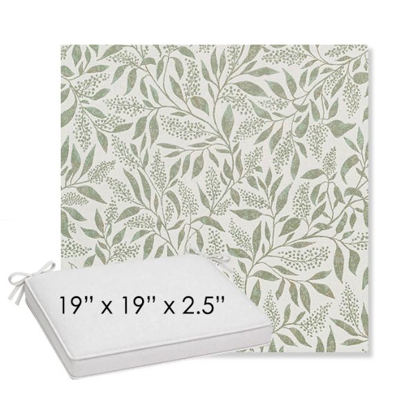 Picture of Exquisite Aloe | Sunbrella® 19" x 19" x 3" Outdoor Dining Cushion