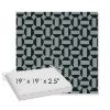 Picture of Hoopla Plume | Sunbrella® 19" x 19" x 3" Outdoor Dining Cushion