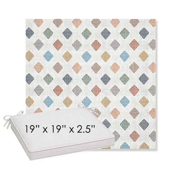 Picture of Infused Gem | Sunbrella® 19" x 19" x 3" Outdoor Dining Cushion