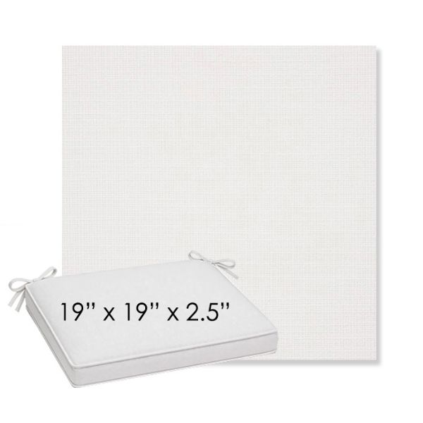 Picture of Linville Snow | Sunbrella® 19" x 19" x 3" Outdoor Dining Cushion
