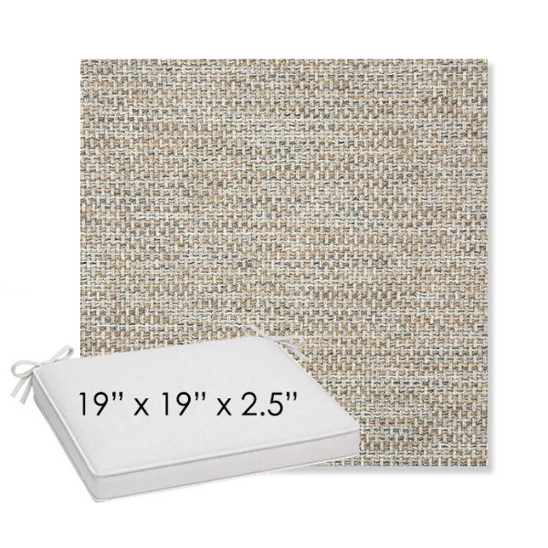 Picture of Mainstreet Dove | Sunbrella® 19" x 19" x 3" Outdoor Dining Cushion