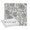 Picture of Martha Floral Periwinkle | Sunbrella® 19" x 19" x 3" Outdoor Dining Cushion