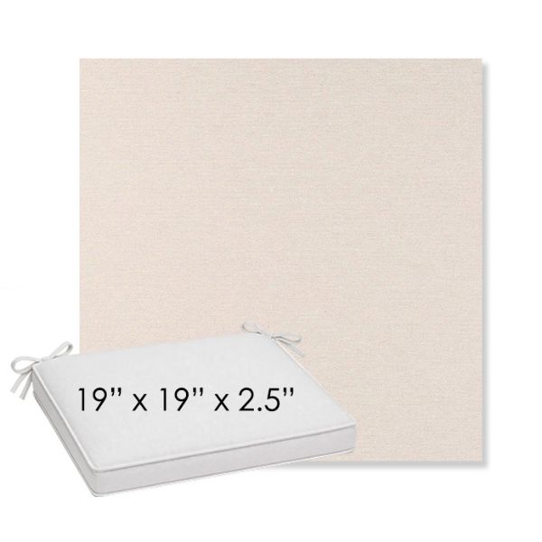 Picture of Nuance Cloud | Sunbrella® 19" x 19" x 3" Outdoor Dining Cushion