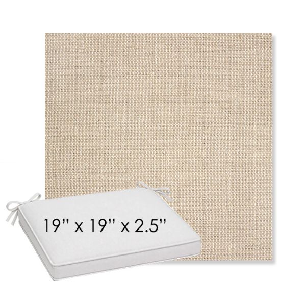 Picture of Piazza Dune | Sunbrella® 19" x 19" x 3" Outdoor Dining Cushion