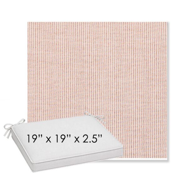 Picture of Replay Clay | Sunbrella® 19" x 19" x 3" Outdoor Dining Cushion