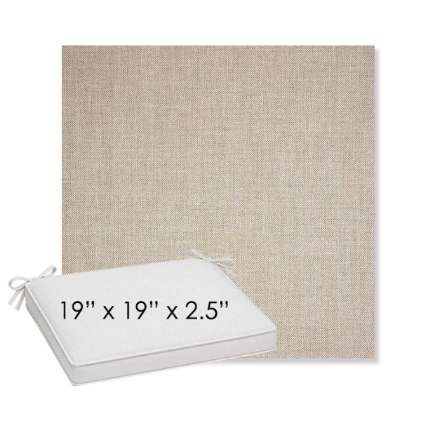 Picture of Switch Flax | Sunbrella® 19" x 19" x 3" Outdoor Dining Cushion