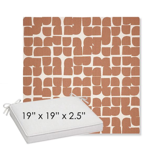 Picture of Toggle Canyon Rose | Sunbrella® 19" x 19" x 3" Outdoor Dining Cushion