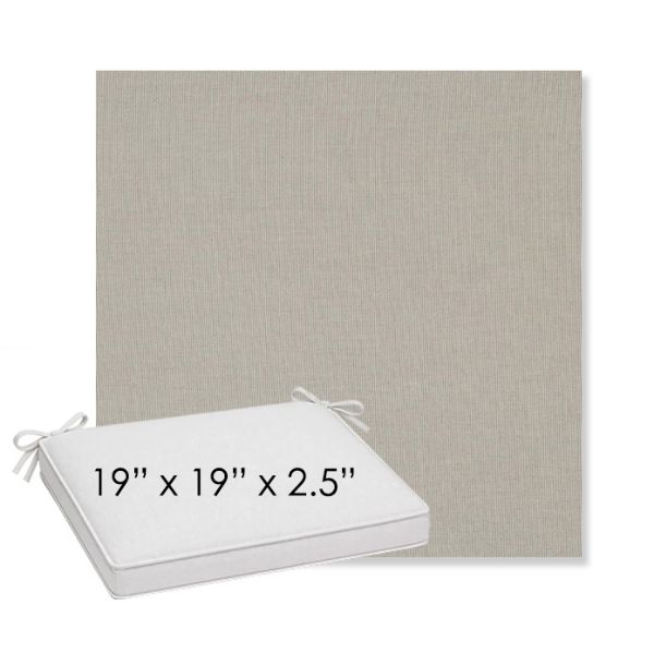 Picture of Tucker Polo | Sunbrella® 19" x 19" x 3" Outdoor Dining Cushion