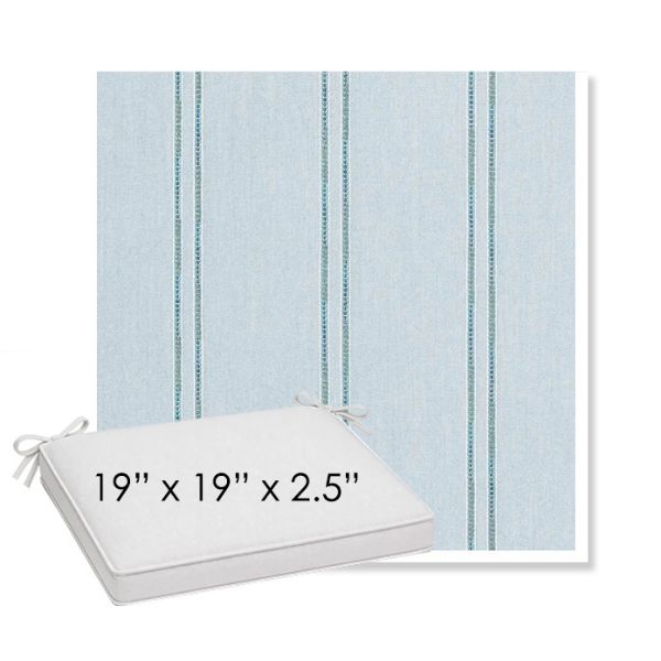 Picture of Wayward Sky | Sunbrella® 19" x 19" x 3" Outdoor Dining Cushion