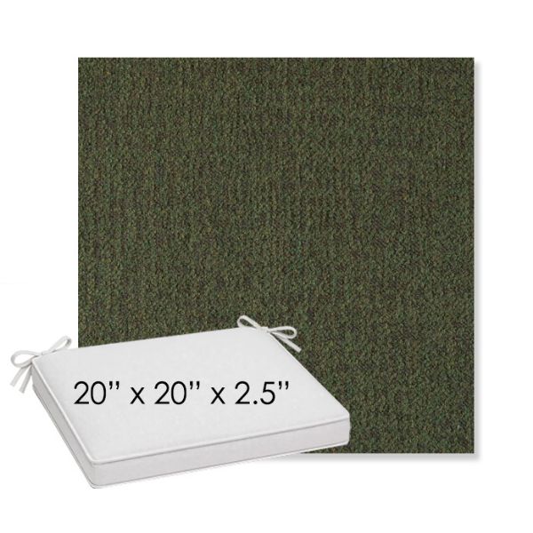 Picture of Abstraction Juniper | Sunbrella® 20" x 20" x 3" Outdoor Dining Cushion