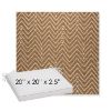 Picture of Argo Toffee | Sunbrella® 20" x 20" x 3" Outdoor Dining Cushion