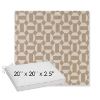 Picture of Assemble Sand | Sunbrella® 20" x 20" x 3" Outdoor Dining Cushion