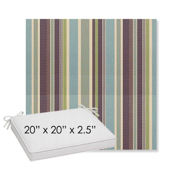 Picture of Brannon Whisper | Sunbrella® 20" x 20" x 3" Outdoor Dining Cushion