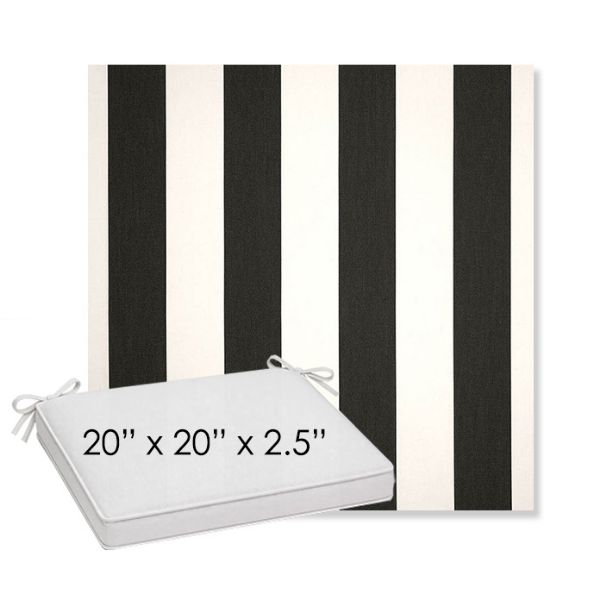 Picture of Cabana Classic | Sunbrella® 20" x 20" x 3" Outdoor Dining Cushion