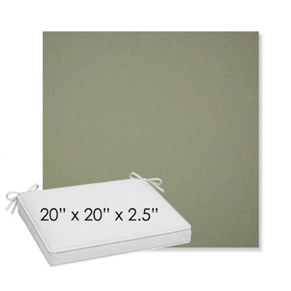 Picture of Canvas Almond | Sunbrella® 20" x 20" x 3" Outdoor Dining Cushion