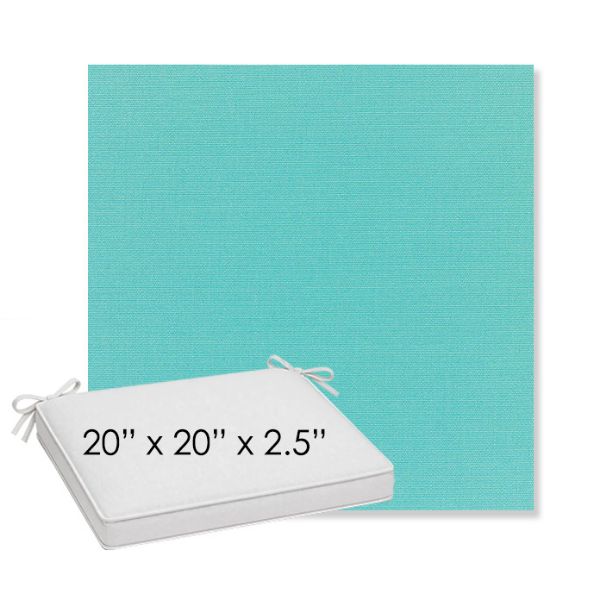 Picture of Canvas Aruba | Sunbrella® 20" x 20" x 3" Outdoor Dining Cushion