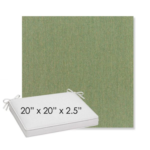 Picture of Canvas Fern | Sunbrella® 20" x 20" x 3" Outdoor Dining Cushion