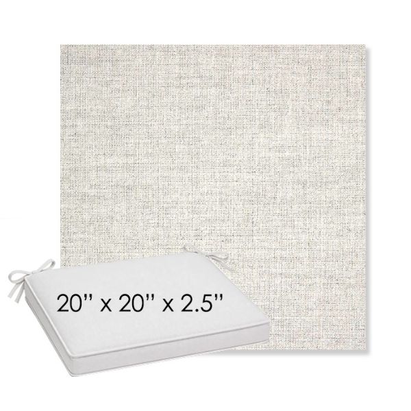 Picture of Crush Cloud | Sunbrella® 20" x 20" x 3" Outdoor Dining Cushion
