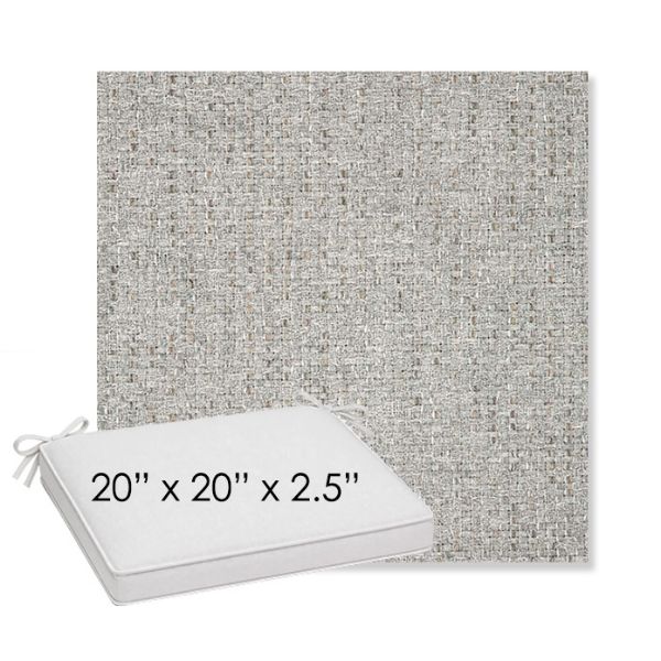 Picture of Dumont Dove | Sunbrella® 20" x 20" x 3" Outdoor Dining Cushion