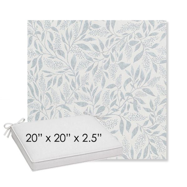Picture of Exquisite Mist | Sunbrella® 20" x 20" x 3" Outdoor Dining Cushion