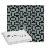 Picture of Hoopla Plume | Sunbrella® 20" x 20" x 3" Outdoor Dining Cushion
