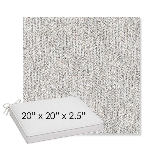 Picture of Improve Stucco | Sunbrella® 20" x 20" x 3" Outdoor Dining Cushion