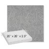 Picture of Leaf Structure Slate | Sunbrella® 20" x 20" x 3" Outdoor Dining Cushion