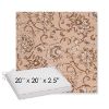 Picture of Martha Floral Dogwood | Sunbrella® 20" x 20" x 3" Outdoor Dining Cushion