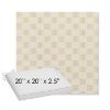 Picture of Mend Saffron | Sunbrella® 20" x 20" x 3" Outdoor Dining Cushion