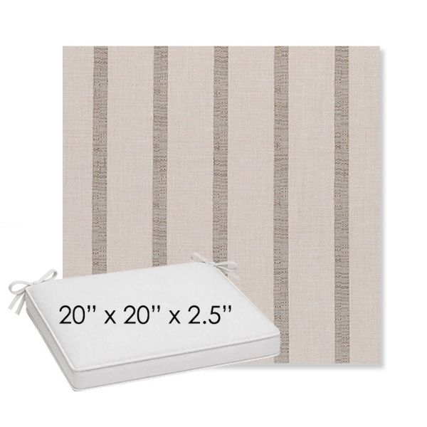 Picture of Mixi Wren | Sunbrella® 20" x 20" x 3" Outdoor Dining Cushion