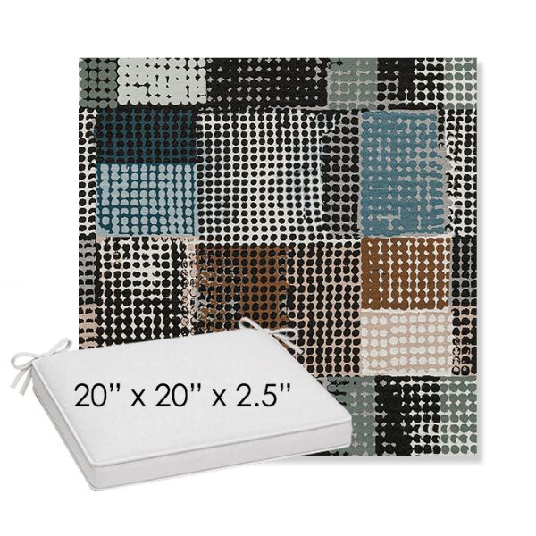 Picture of Pop Fizz | Sunbrella® 20" x 20" x 3" Outdoor Dining Cushion